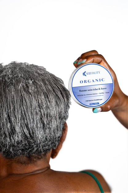 Baume  nourrissante Organic-Special cheveux blancs/colorés