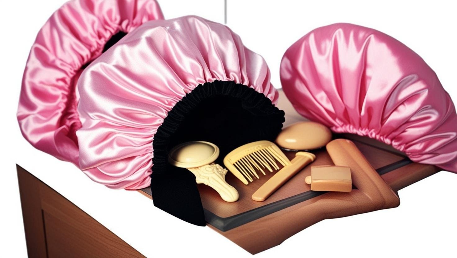 bonnet en satin soin capillaire